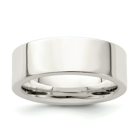 Sterling Silver Flat Comfort Fit Bands Sterling Silver Flat Comfort Fit Bands